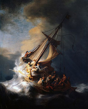 The Storm on the Sea of Galilee painting.
